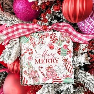 Merry Merry Nutcracker Candy Cane Mini Print